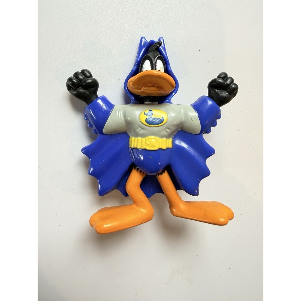 Vintage 1991 WB Warner Bros. Daffy Duck PVC Figure Looney Tunes 2.5" Bat duck